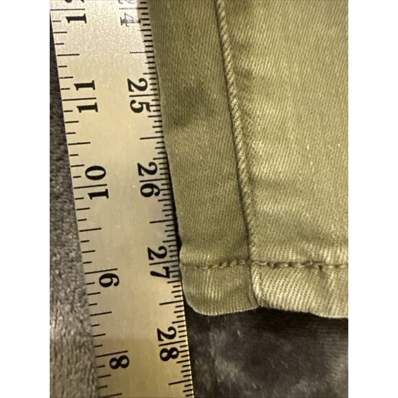 American Eagle Jeans Womens 14 LONG Green Denim Pants High Rise Jegging - Picture 2 of 14